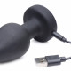 E-Stim and Vibrating Anal Plug - Black Image