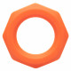 Alpha Liquid Silicone Sexagon Ring - Orange Image