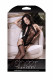 Mixed Signals Gartered Teddy Bodystocking - One  Size - Black Image