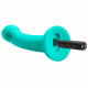 Ergo Super Flexi I Dong Soft and Flexible Liquid  Silicone With Vibrator - Teal Image