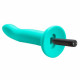 Ergo Super Flexi II Dong Soft and Flexible Liquid  Silicone With Vibrator - Teal Image