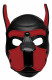Spike Neoprene Puppy Hood - Red Image