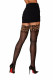 Leopard Top Thigh High - One Size - Leopard Black Image