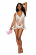 Babydoll and Pearl G-String - One Size - White Image