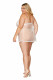 Babydoll and Pearl G-String - Queen Size - White Image