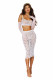 Bralette and Slip Skirt - One Size - White Image