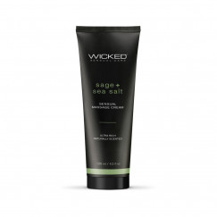 Sage and Sea Salt - Scented Sensual Massage Cream - 4 Oz
