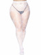 Butterfly Net Tights - 1x/2x - White Image