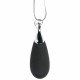 10x Vibrating Silicone Teardrop Necklace - Black Image