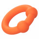 Alpha Liquid Silicone Dual Ball Ring - Orange Orange Image