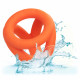 Alpha Liquid Silicone Tri-Ring - Orange  Orange Image