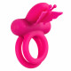 Silicone Rechargeable Dual Butterfly Ring - Pink Image