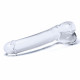 7 Inch Realistic Curved Glass G-Spot Dildo - Clear Image