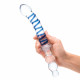 10 Inch Twister Dual-Ended Dildo - Clear/blue Image