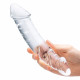 10.5 Inch Girthy Realistic Glass Double Dong -  Clear Image