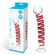 10 Inch Mr. Swirly Dildo - Red/clear Image
