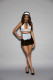 Euphoria Boxed French Maid With Headpiece - One  Size - Black/white Image