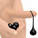Cock Dangler Silicone Penis Strap With Weights -  Black Image