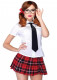 Private School Sweetie Costume - Small - White /  Red Image