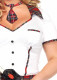 Plus Boarding School Flirt Costume - 3x/4x - White / Red Image
