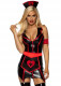 Naughty Nurse Costume - Large - Black/red Image
