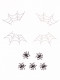 Spider Web Face Jewels Sticker Image