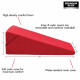 Xl-Love Cushion Large Wedge Pillow - Red Image