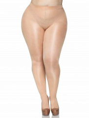Suki Plus Sheer Tights - Queen - Nude