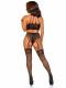 Stay Awhile Crop Top and Crotchless Panty Set -  One Size - Black Image