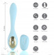 Harmonie Rechargeable Remote Silicone Bendable  Vibrator - Teal Image