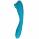 This Product Sucks - Sucking Clitoral Stimulator  With Bendable G-Spot Vibrator - Teal Image