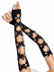 Butterfly Cut Out Arm Warmers - One Size - Black Image