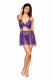 Babydoll and G-String - One Size - Violet Image