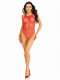 Industrial Net Snap Crotch Tank Bodysuit - One  Size - Red Image