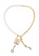 Pearl Day Collar - White/gold Image