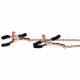 Brat Charmed Nipple Clamps - Rose Gold Image