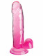 King Cock Clear 7 Inch With Balls - Pink Image