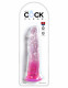 King Cock Clear 8 Inch - Pink Image