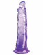 King Cock Clear 8 Inch - Purple Image