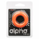 Alpha Liquid Silicone Prolong Large Ring - Orange Image