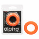 Alpha Liquid Silicone Prolong Large Ring - Orange Image