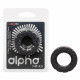Alpha Liquid Silicone Prolong Tread Ring - Black Image