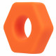 Alpha Liquid Silicone Prolong Sexagon Ring -  Orange Image