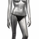 Radiance Crotchless Thong - One Size - Black Image