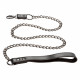 Euphoria Collection Collar With Chain Leash -  Black Image