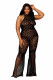 Flair Leg Bodystocking - Queen Size - Black Image