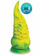 Alien Nation Octopod Silicone Rechargeable  Vibrating Creature Dildo - Yellow and Green Image
