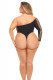 Dollar Sign Bodysuit - Queen Size - Black Image