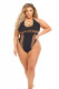 Hot Too Handle Bodysuit - Queen Size - Black Image