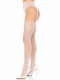 Faye Garter Belt Backseam Tights - One Size - White Image